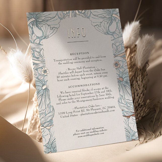 Info & Details Vintage Viktorianische Blumenhochze Folieneinladung (Von Creator hochgeladen)