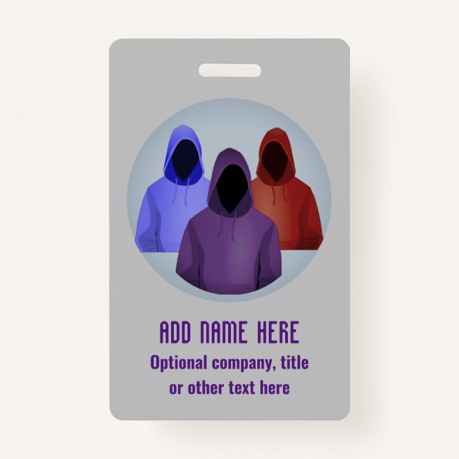 Info Security - Colored Hoodie Ethical Hackers Ausweis (Vorderseite)