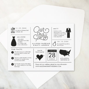 Infographie Enregistrer le Faire-part Fiançailles 