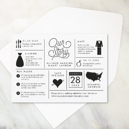 Infographie Enregistrer le Faire-part Fiançailles 