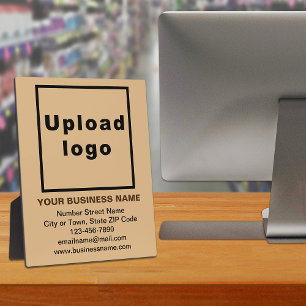 Information d'affaires sur la plaque Brown légère