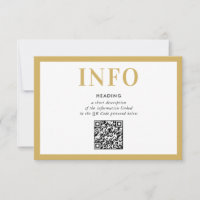 INFORMATION EINFÜGEN Modernes schwarzes Gold QR Co