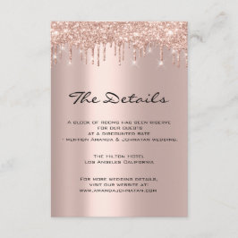 Information Enclosure Card Hochzeitdetails Marine Begleitkarte