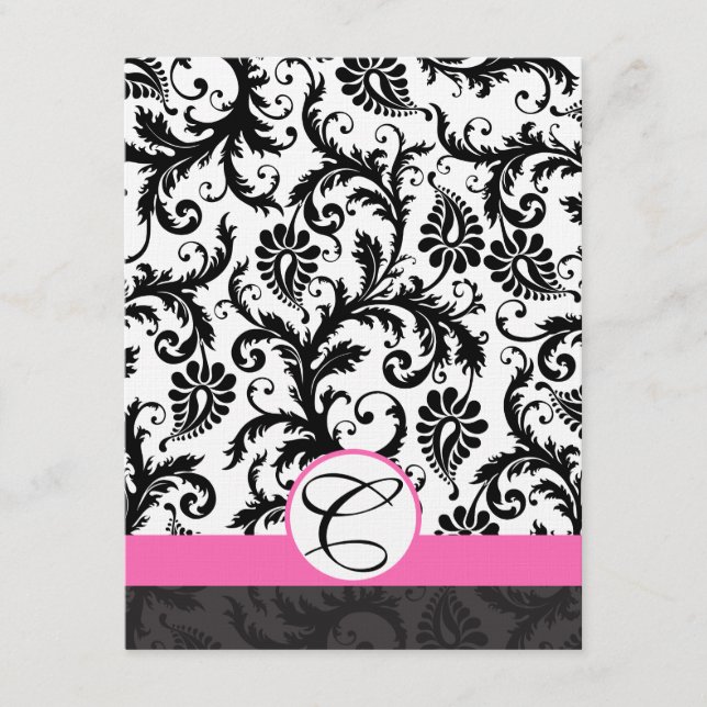 Informationen Karteneinstecken Damask Pink Yarrow  Begleitkarte (Vorderseite)