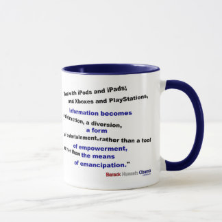 Informationen sind eine Ablenkung Tasse