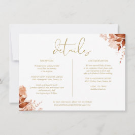 Informationen zu Floor Gold-Hochzeiten Einladung