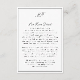Informationen zu gerahmten Formal Tuxedo White Wed Begleitkarte
