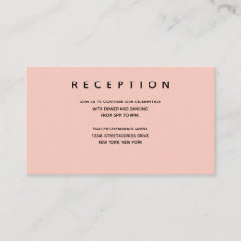 Informationen zu Micro Wedding Pink Black Small Em Begleitkarte