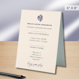 Informationen zum Gastgewerbe Tischaufsteller