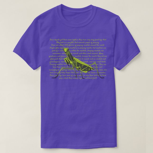 Informationen zum Praying Mantis T-Shirt (Design vorne)