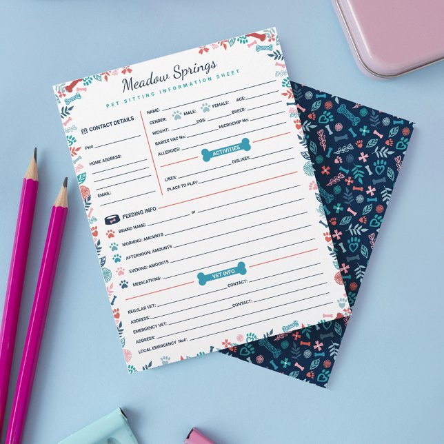 Informationen zum Sitzen von Blüten und Blattpflan (Floral & Foliage Dog & Pet Sitting Information)