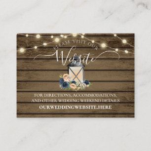 Informationen zur Floral Lantern Barn Wood Website Visitenkarte