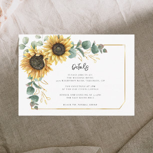 Informationen zur Hochzeitsempfehlung für Blumensc Begleitkarte