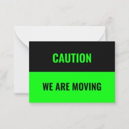 Informationen zur Moving-Adresse individuell anpas Mitteilungskarte