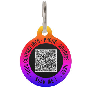 Informationen zur QR-Code-Prüfung Benutzerdefinier Haustiermarke