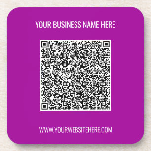 Informationen zur QR-Codeprüfung und zum benutzerd Getränkeuntersetzer