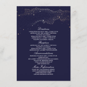 Informationen zur Starry Night Navy und zum Hochze Begleitkarte