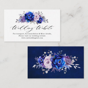 Informationen zur Website von Royal Blue Lilac Lil Begleitkarte