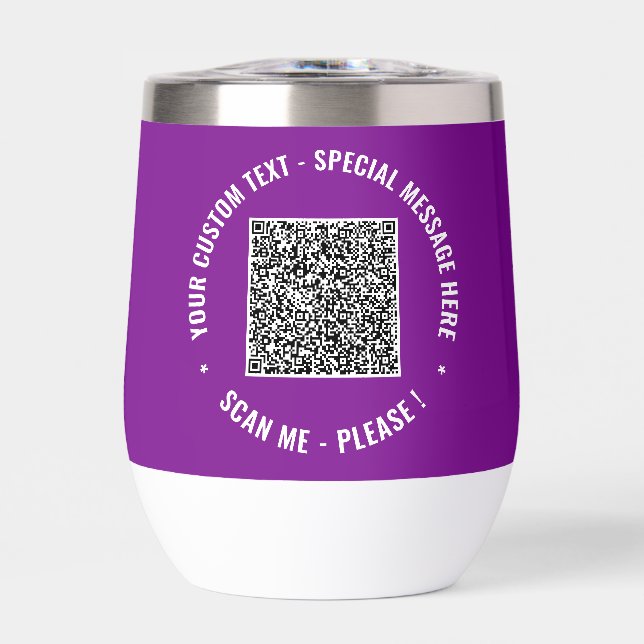 Informations d'analyse de code QR avec du texte et (Avant)