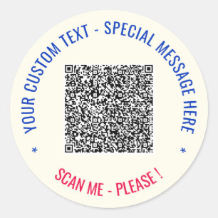 Informations d'analyse de code QR et étiquettes de