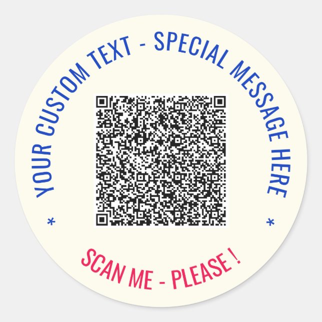 Informations d'analyse de code QR et étiquettes de (Devant)