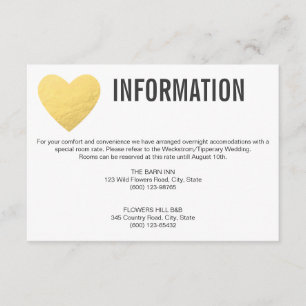 INFORMATIONS-Einschließungskarte   Wedding   Begleitkarte