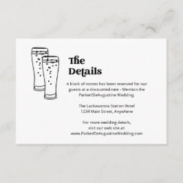 Informations sur le Mariage de bière Détails Carte