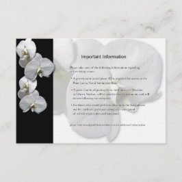 Informationsblatt für Orchideen Begleitkarte