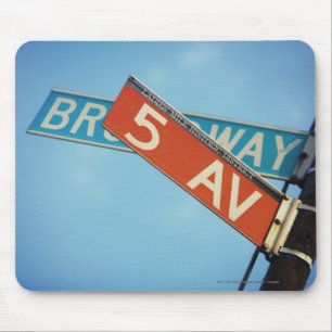 Informationsbrett in New York City Mousepad