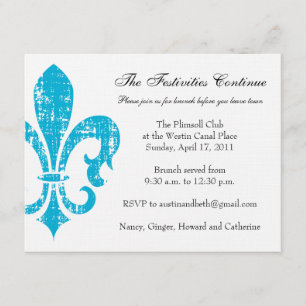 Informationskarte für Hochzeiten New Orleans T Begleitkarte