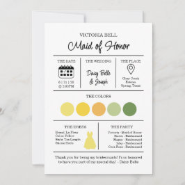 Informationskarte La Dolce Vita Bridesmaid Einladung