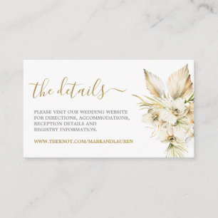 Informationskarte zur Boho Wüste Begleitkarte