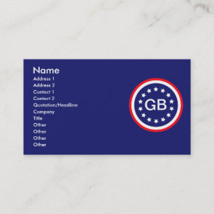 Informationskarten Visitenkarte