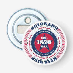 Informationskreis Colorado Staat Flaschenöffner