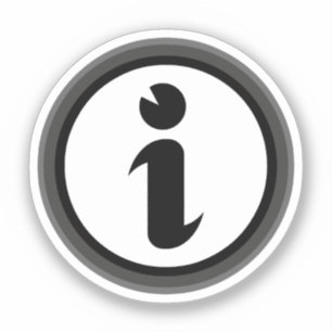 Informationssymbol Aufkleber