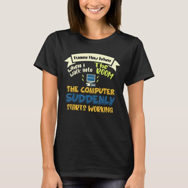 Informationstechnologie Computerprogrammierer Tech T-Shirt (Vorderseite)