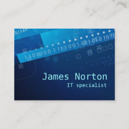 Informationstechnologie ES blaue Visitenkarte