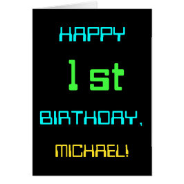 Informatique numérique amusante Thème 1er annivers