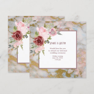 Informelle Hochzeitssaison - Blume zur Einladung