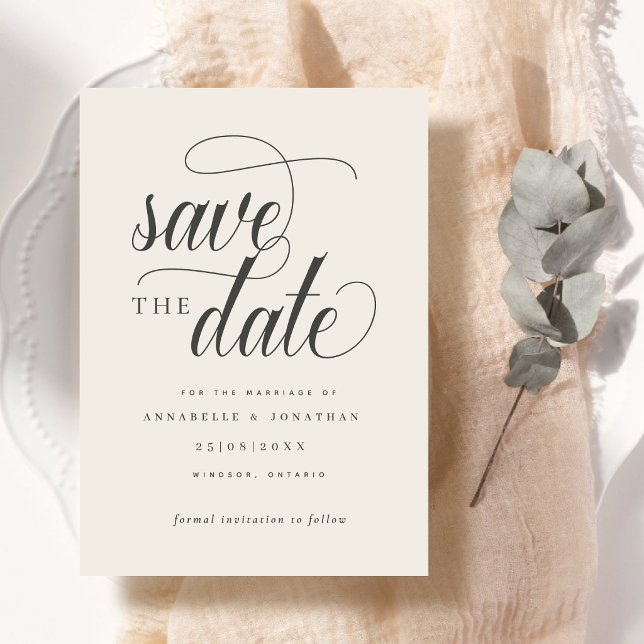 Informelle Schrifttypografie Save The Date (Von Creator hochgeladen)