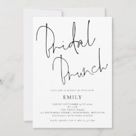 Informelles Skript-Brautparty Brunch Einladung