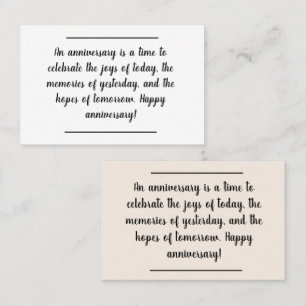 Infos carte - Voeux d'anniversaire