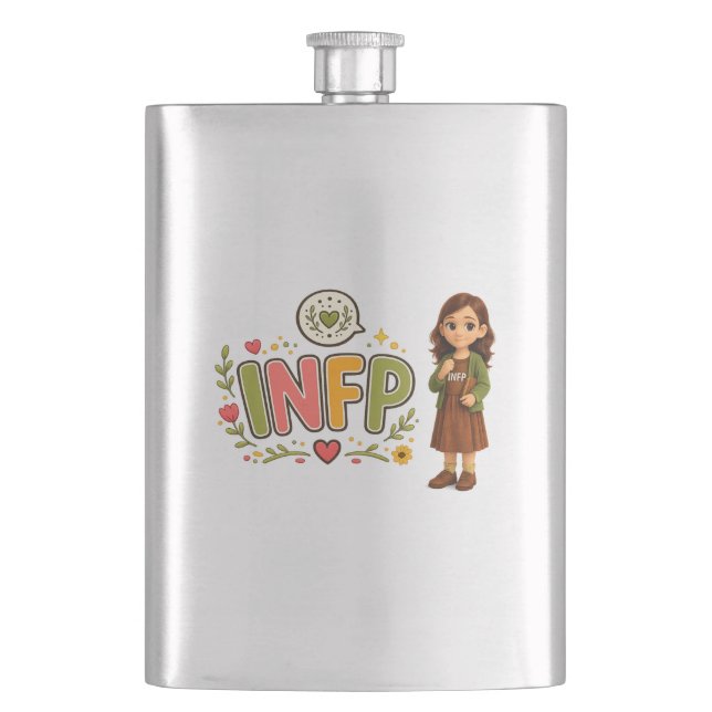 INFP — A Sonhadora Criativa Flachmann (Vorderseite)