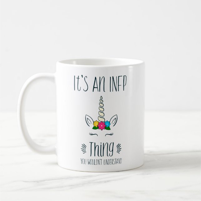 INFP Sache-Einhorn Kaffeetasse (Links)