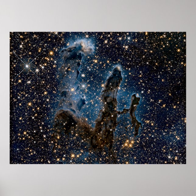 Infrarot-Adlernebel Säulen der Schöpfung Poster (Vorne)