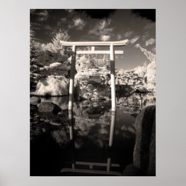 Infrarot-Gartenfotografie Poster