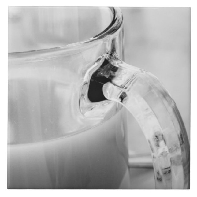 Infrarot, Schwarz & Weiß, Tasse, Glas, Kaffee, Fliese (Vorderseite)