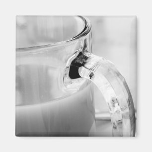 Infrarot, Schwarzweiß,Tasse, Glas, Kaffee, Magnet