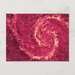 Infrarot Whirlpool Galaxy Messier 51a NGC 5194 Postkarte