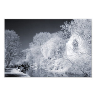 Infrarotkanal u. Kirchen-Szenen-photographischer Fotodruck